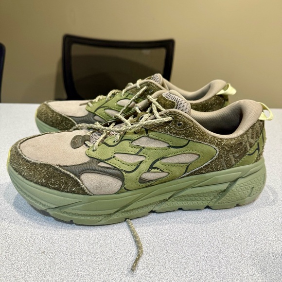 Hoka One One U Clifton L Suede TP Dune Fennel Size 9.5  1150910 DNF Men’s 11 - Picture 6 of 10